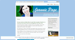 Desktop Screenshot of jeanniepage.com